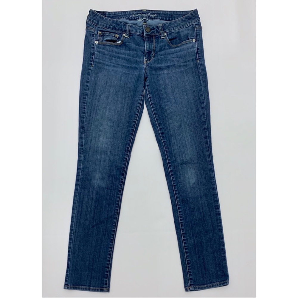 AEO Super Stretch Skinny Jeans Blue 10